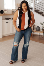 Load image into Gallery viewer, ANDREE'- Decidedly Undecided Knit Striped Tank
