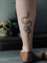 Load image into Gallery viewer, Nature Tats Temp Tattoo - GARDEN SNAKE