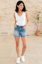 Load image into Gallery viewer, JUDY BLUE- Elle High Rise Rhinestone Cutoff Shorts
