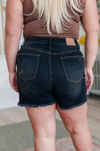 Load image into Gallery viewer, JUDY BLUE- Ember High Rise Control Top Fray Hem Shorts