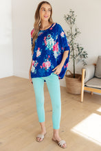 Load image into Gallery viewer, DEAR SCARLETT- Essential Blouse in Royal and Pink Floral