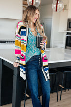Load image into Gallery viewer, SP24- BIBI-Felt Cute Striped Cardigan (Reg & Curvy)