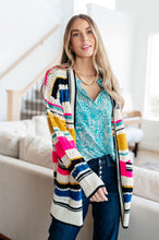 Load image into Gallery viewer, SP24- BIBI-Felt Cute Striped Cardigan (Reg & Curvy)