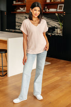 Load image into Gallery viewer, ONE ELEVEN NORTH- Frequently Asked Questions V-Neck Top in Blush