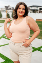 Load image into Gallery viewer, YELETE- Fundamentals Ribbed Seamless Reversible Tank in Peach