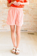 Load image into Gallery viewer, Go With It High Rise Striped Shorts- COTTON BLEU