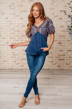 Load image into Gallery viewer, Greece Lightning V-Neck Blouse- ANDREE' BY UNIT