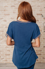 Load image into Gallery viewer, Greece Lightning V-Neck Blouse- ANDREE' BY UNIT