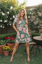 Load image into Gallery viewer, Summer Vacation Floral Shirt Dress