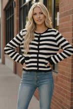 Load image into Gallery viewer, The Parisian Stripe Cardigan