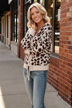 Load image into Gallery viewer, Leopard Love Lace-Up Cardigan