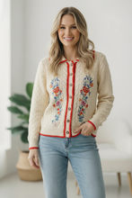 Load image into Gallery viewer, Vintage Blooms Embroidered Cardigan