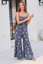 Load image into Gallery viewer, Groovy Florals Smocked Jumpsuit