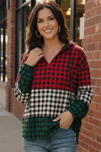 Load image into Gallery viewer, Holiday Cheer Check Hoodie