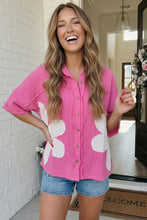 Load image into Gallery viewer, Big Bloom Button Down in Hot Pink