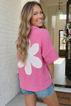 Load image into Gallery viewer, Big Bloom Button Down in Hot Pink