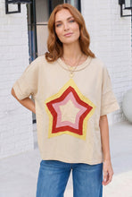 Load image into Gallery viewer, Retro Rainbow Star Oversized Tee