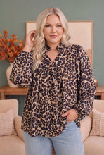 Load image into Gallery viewer, Date Night Leopard Blouse