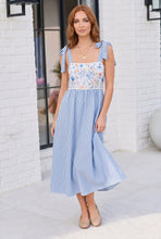 Load image into Gallery viewer, Wildflower Wishes Striped Midi Dress