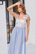 Load image into Gallery viewer, Wildflower Wishes Striped Midi Dress