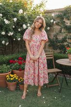 Load image into Gallery viewer, Bouquet of Tulips Pocketed Midi Dress