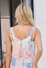 Load image into Gallery viewer, Pastel Patchwork Floral Wide Leg Overalls