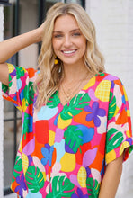 Load image into Gallery viewer, Tropical Pop Art V-Neck Top