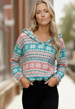 Load image into Gallery viewer, Frosted Cheer Deep V Hoodie