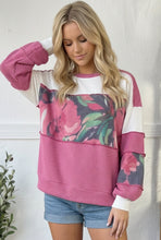Load image into Gallery viewer, Rosy Garden Getaway Color Block Top