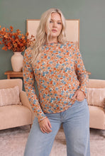 Load image into Gallery viewer, Ivy Garden Floral Mesh Long Sleeve Top