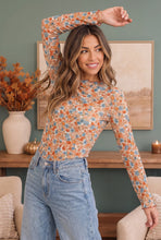 Load image into Gallery viewer, Ivy Garden Floral Mesh Long Sleeve Top