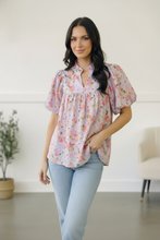 Load image into Gallery viewer, Painted Blossoms Posey Top