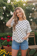 Load image into Gallery viewer, Dot to Dot Polka Print Boxy Tee