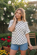 Load image into Gallery viewer, Dot to Dot Polka Print Boxy Tee
