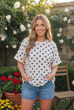Load image into Gallery viewer, Dot to Dot Polka Print Boxy Tee