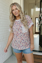 Load image into Gallery viewer, Garden Crush Floral Pocket Tee