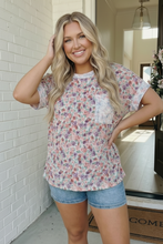 Load image into Gallery viewer, Garden Crush Floral Pocket Tee