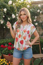 Load image into Gallery viewer, Tulip Garden Floral Print Top