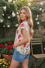 Load image into Gallery viewer, Tulip Garden Floral Print Top
