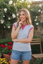 Load image into Gallery viewer, Stripe and Shine Colorblock Muscle Tee