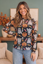 Load image into Gallery viewer, Ghostly Good Times Halloween Mesh Top