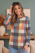 Load image into Gallery viewer, Check Those Boxes Long Sleeve Top