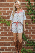 Load image into Gallery viewer, Floral Garden Matching Short Set