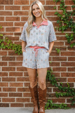 Load image into Gallery viewer, Floral Garden Matching Short Set