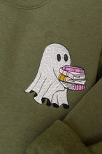 Load image into Gallery viewer, PREORDER: Embroidered Reading Ghost Sweatshirt