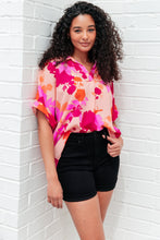 Load image into Gallery viewer, WHITE BIRCH- Hazy Cosmic Jive Relaxed Blouse