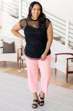 Load image into Gallery viewer, WHITE BIRCH- Here and Now Mock Neck Top in Black