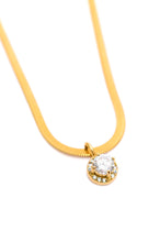 Load image into Gallery viewer, NO TARNISH- Here to Shine Gold Plated Necklace in White