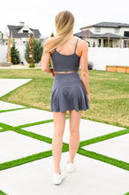 Load image into Gallery viewer, RAE MODE- Game, Set and Match Tennis Skort in Titanium