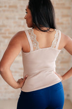 Load image into Gallery viewer, BIBI- I Can Love You Better Lace Tank in Taupe